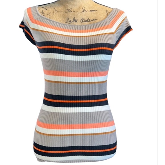 H&M Off-the-shoulder top - Mole/Striped EUC. - Picture 7 of 17